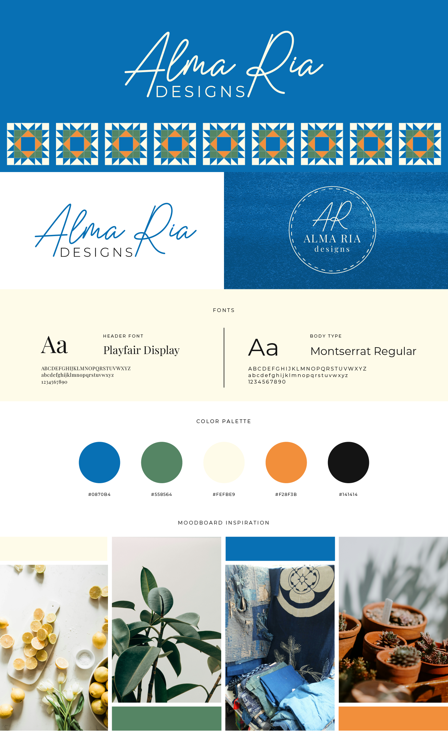 Alma Ria Designs style guide